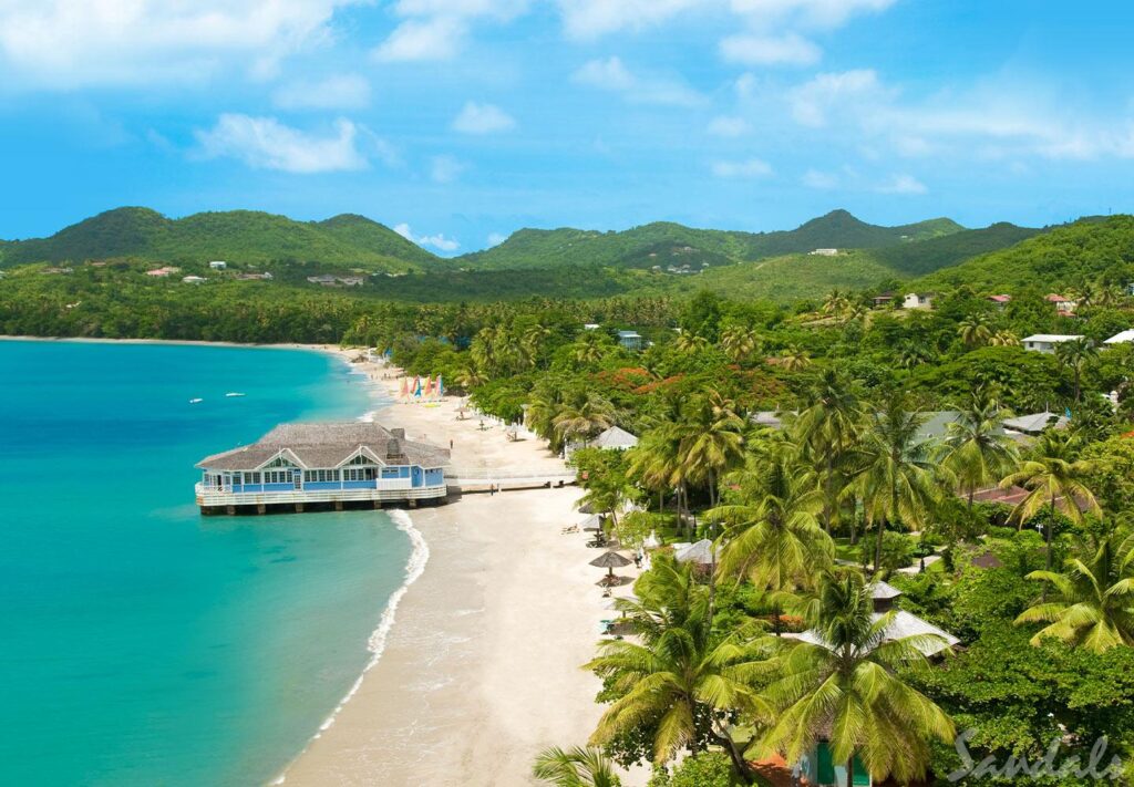 Choc Beach : Beaches In St Lucia